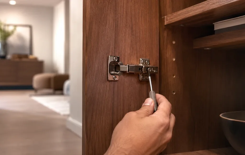 Jak wyregulować zawiasy w szafkach IKEA i meblach gotowych